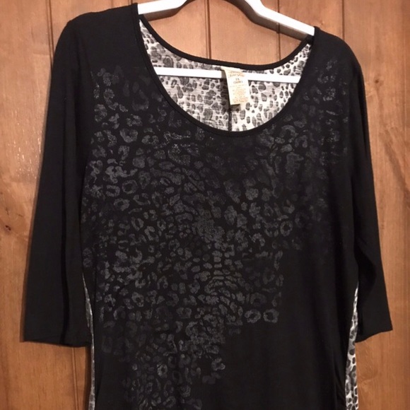 Faded Glory Tops - Womens Animal Print Shirt